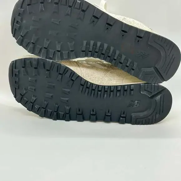 NEW! New Balance 574 Tan Light Grey Sneakers Women’s 9 - Picture 8 of 12